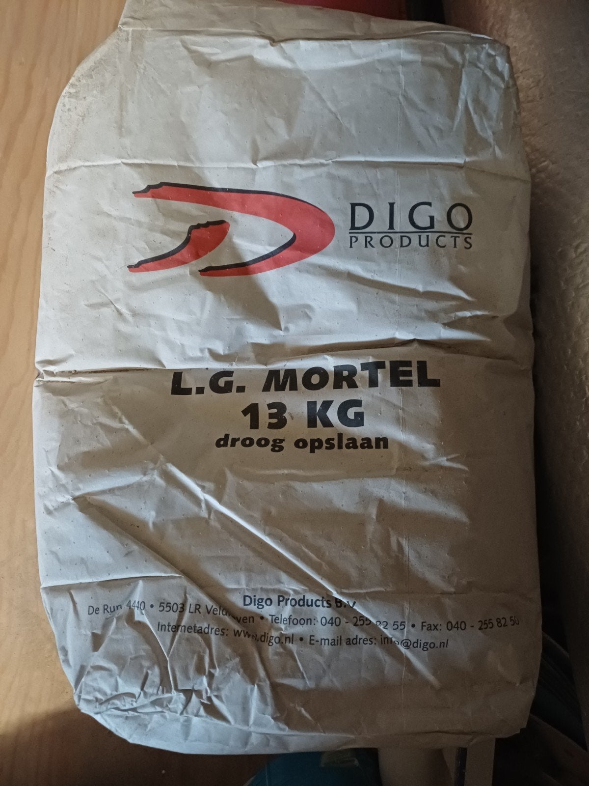 DIGO L.G. MORTEL 13 KG - Droog opslaan, Ophalen of Verzenden, Nieuw
