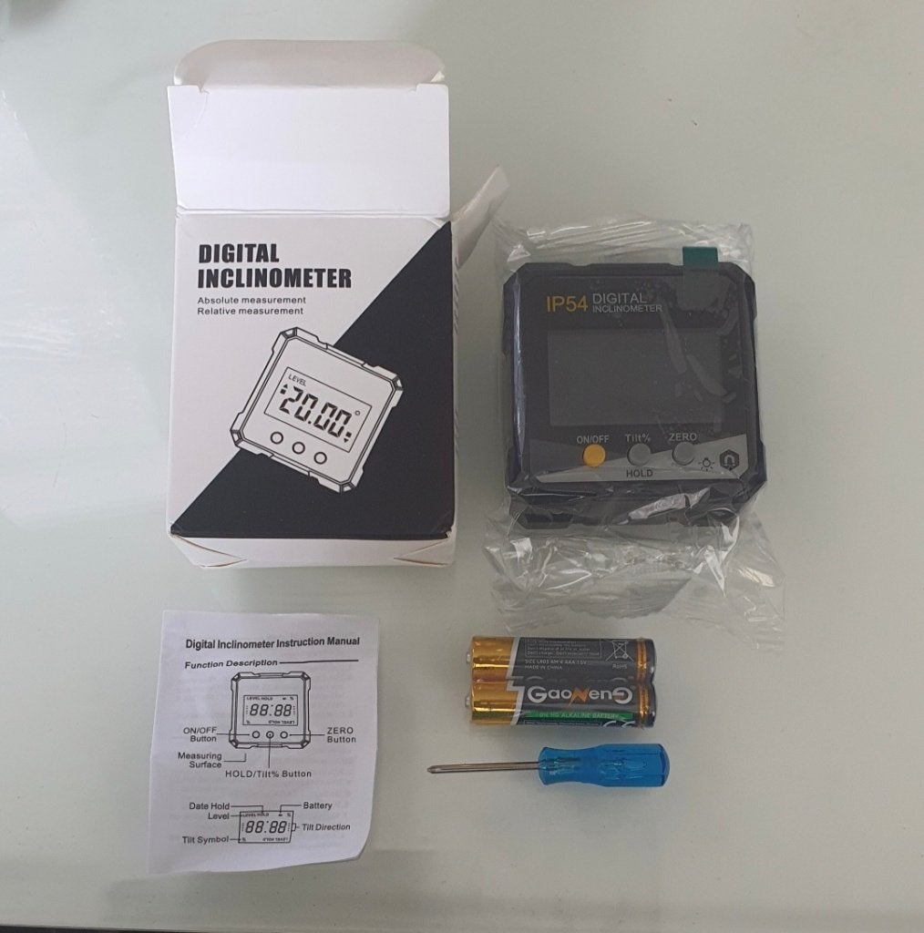 Digitale Inclinometer / Hellingsmeter, Ophalen of Verzenden, Nieuw, Overige meters