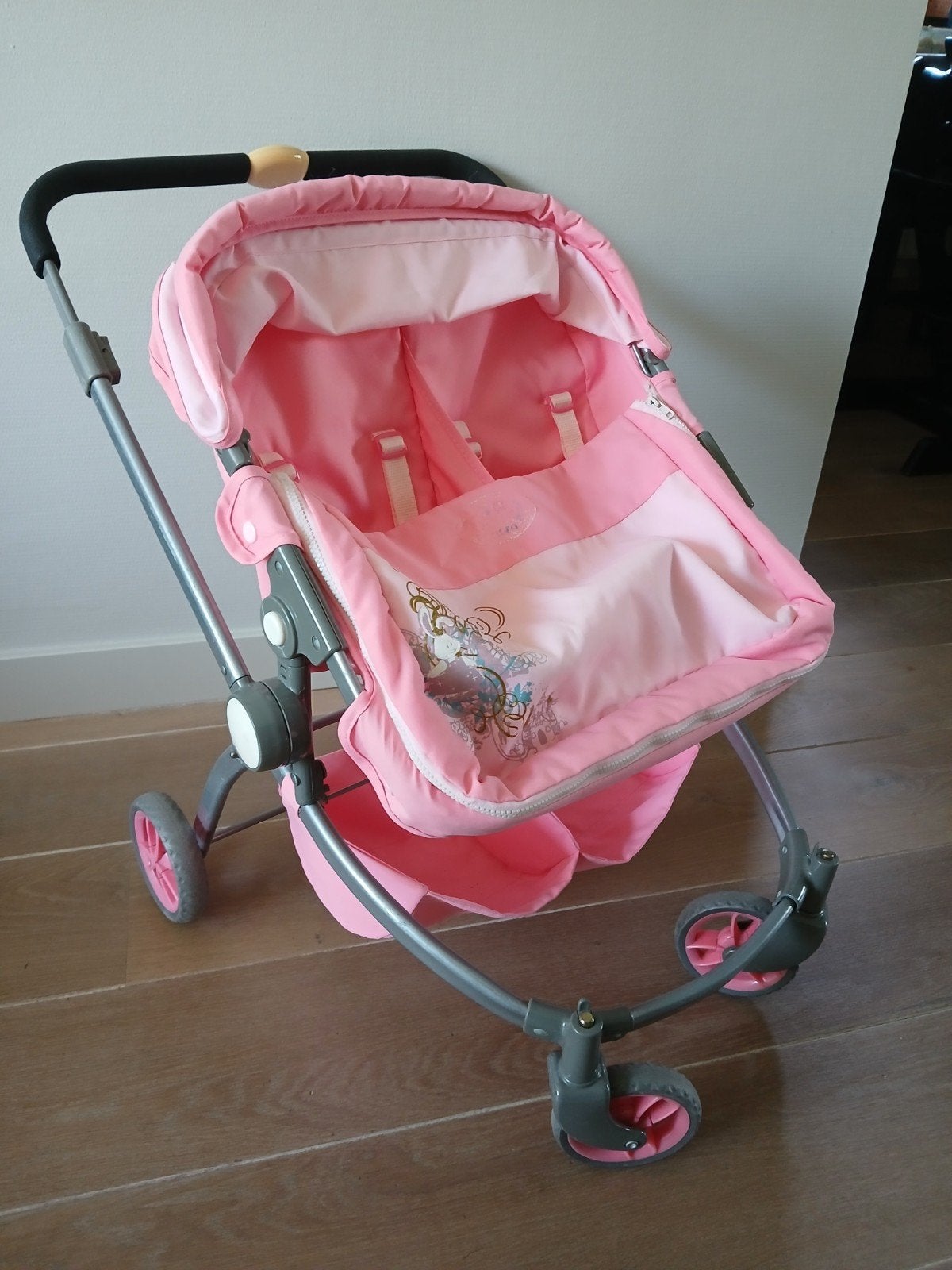 Dubbele poppen kinderwagen, Ophalen, Babypop