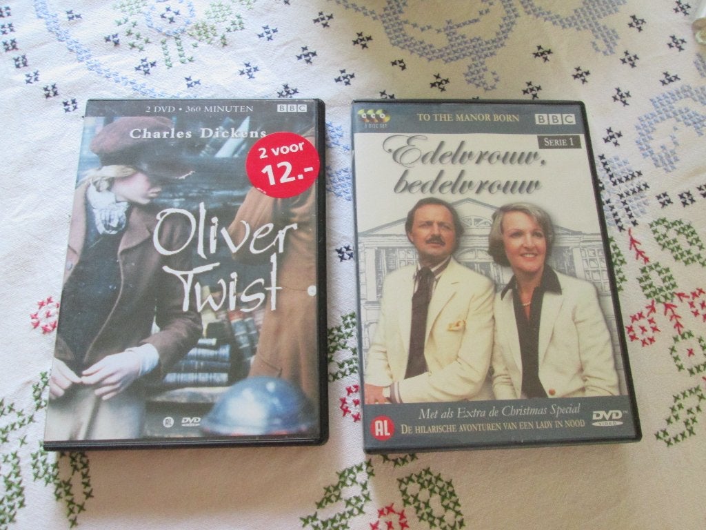 Edelvrouw, bedelvrouw BBC serie 1 en Oliver Twist,BBC 2DVD,s, Alle leeftijden, Ophalen, Zo goed als nieuw, Drama