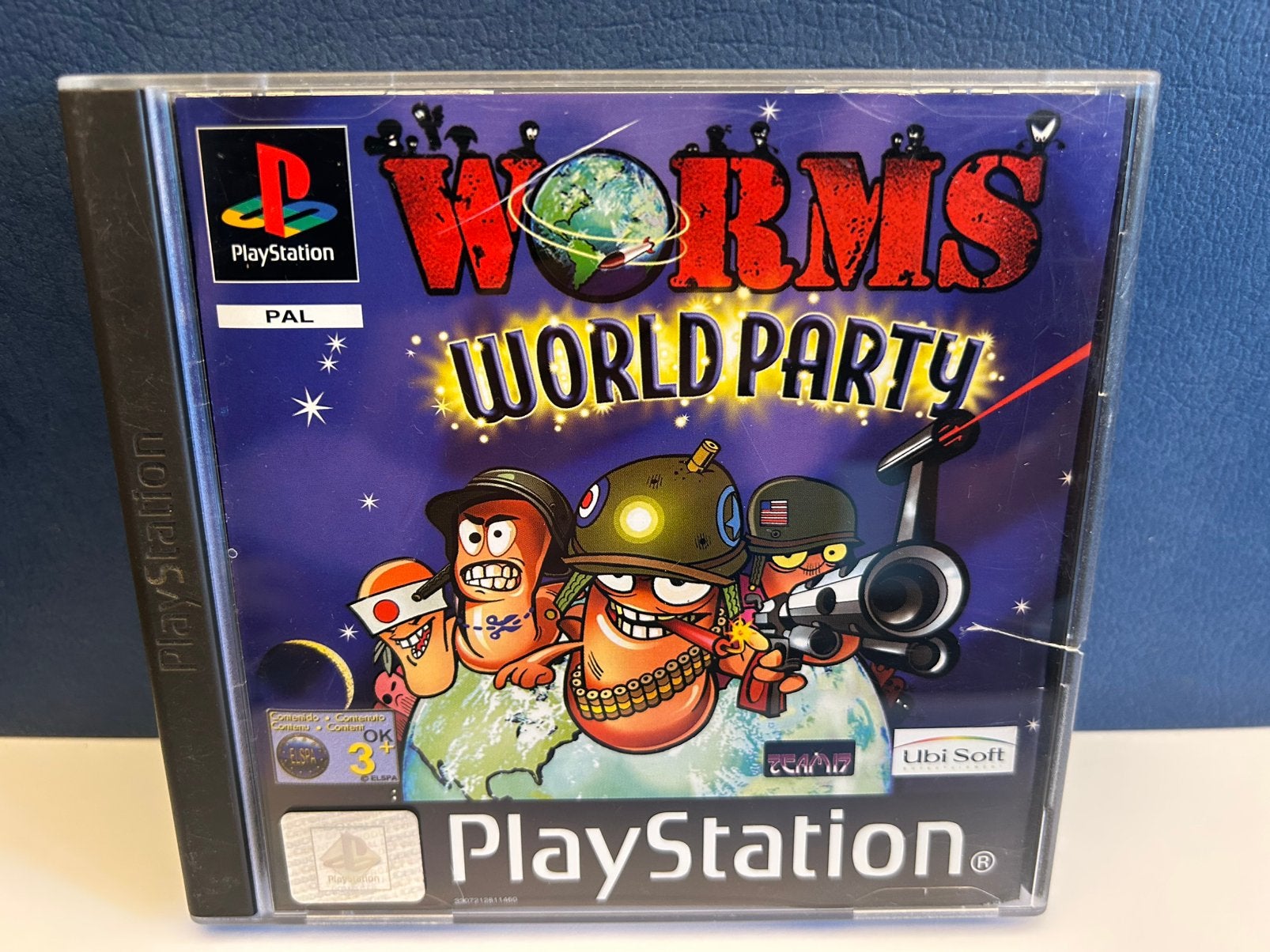 Worms World Party / Playstation 1 / PS1 ps1, 2 spelers, Ophalen of Verzenden, Zo goed als nieuw, Vanaf 3 jaar