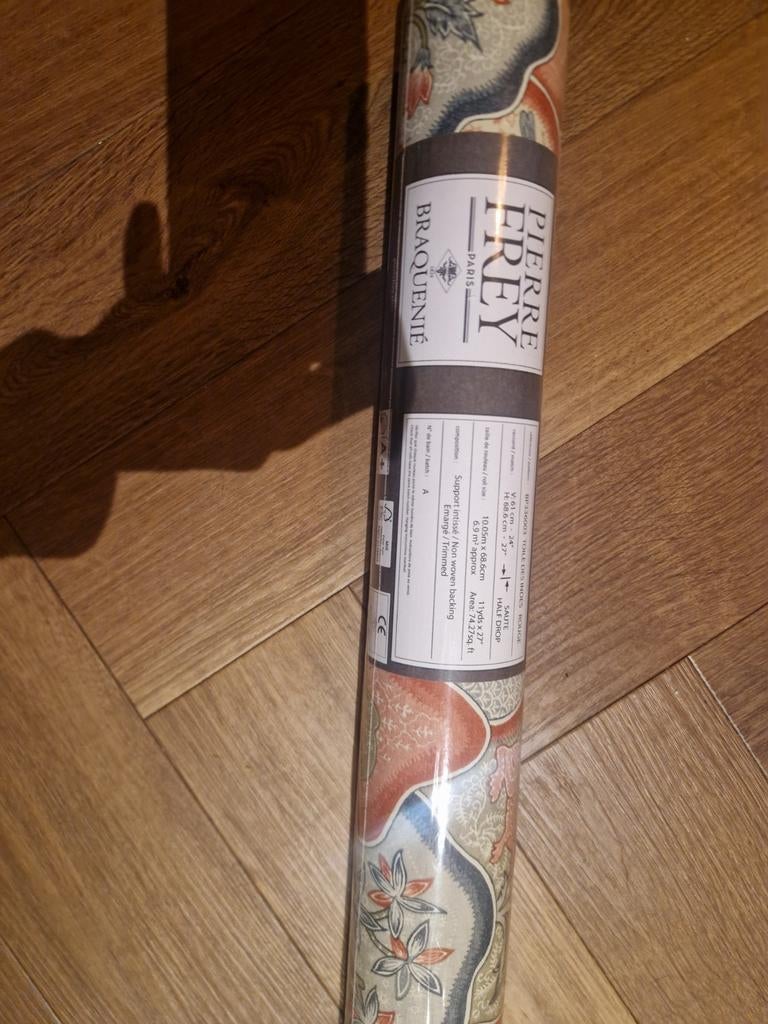 Pierre Frey Braquenié behang-BP336003, Ophalen of Verzenden, Minder dan 10 m², Groen, Klassiek, Vintage, Frans, Luxe