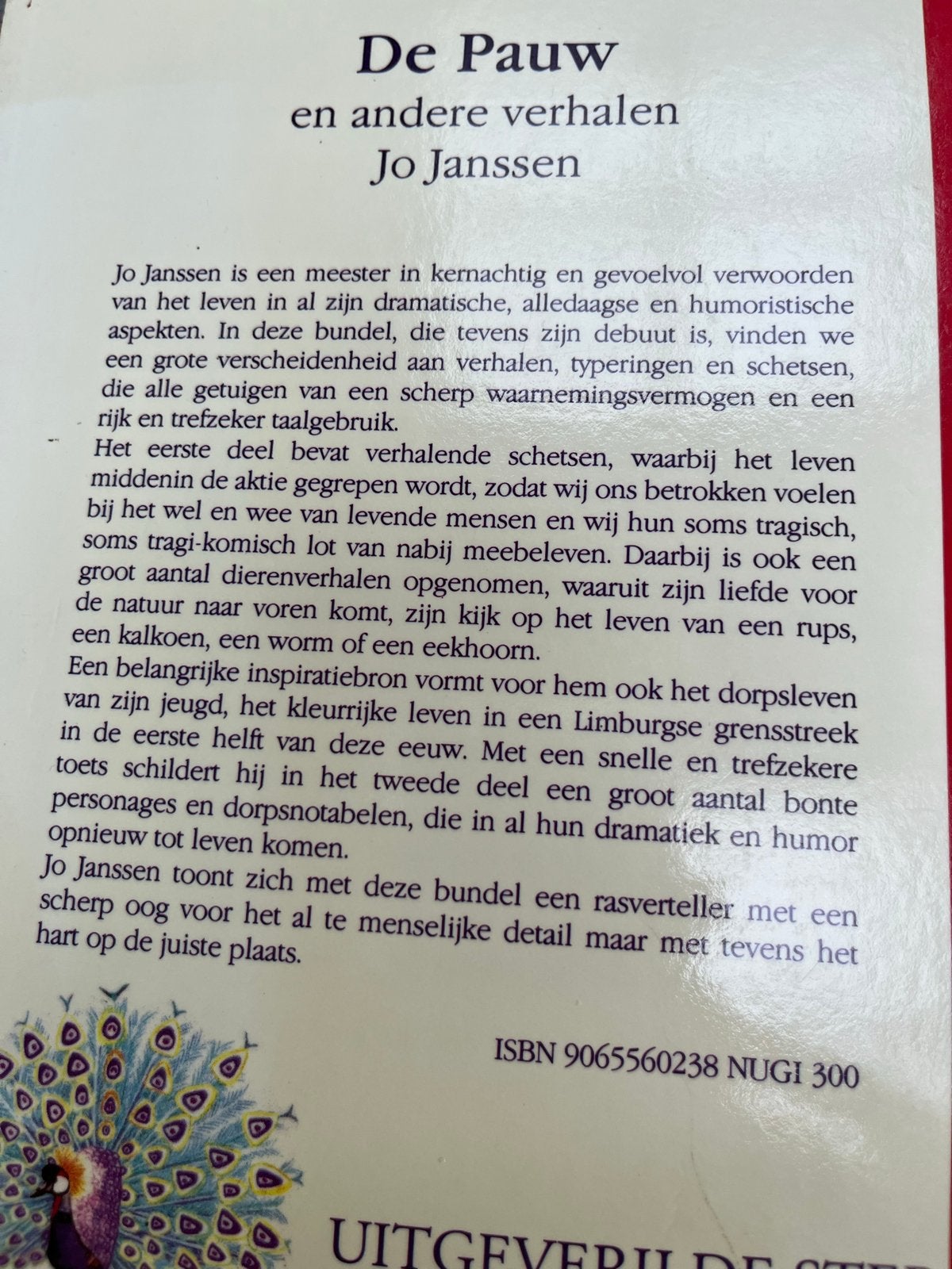 De Pauw en andere verhalen - Jo Janssen, Ophalen of Verzenden, Gelezen, Nederland