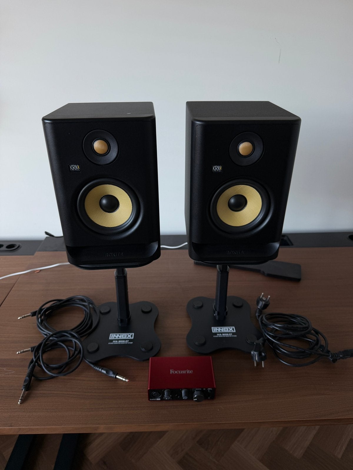 KRK ROKIT 5 G4 / COMPLEET SET, Ophalen, Zo goed als nieuw, KRK