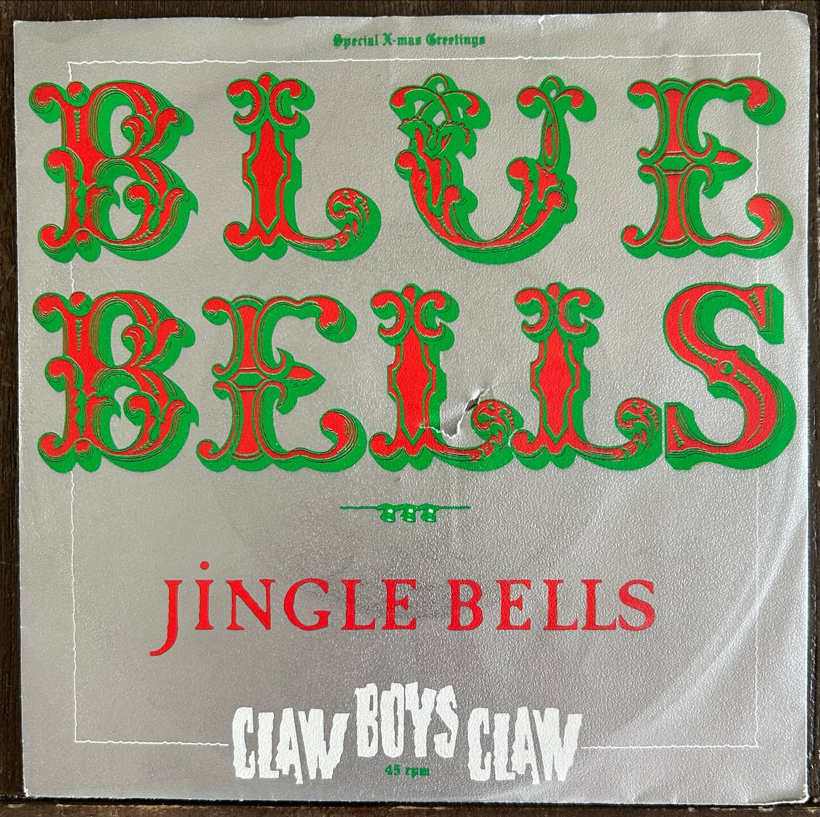 Claw Boys Claw - Blue Bells / Jingle Bells (1987, Polydor), Cd's en Dvd's, Vinyl Singles, Gebruikt, Originele persing, 7 inch