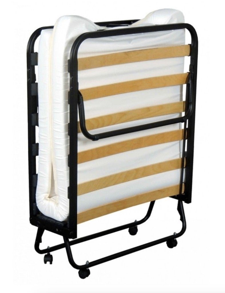 Opklapbed 1 persoons, Ophalen, 90 cm, Eenpersoons, Zwart