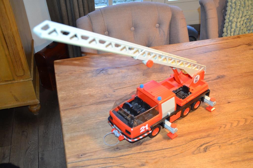 Vintage Playmobil brandweerauto - in nieuwstaat, Ophalen of Verzenden, Zo goed als nieuw, Los playmobil
