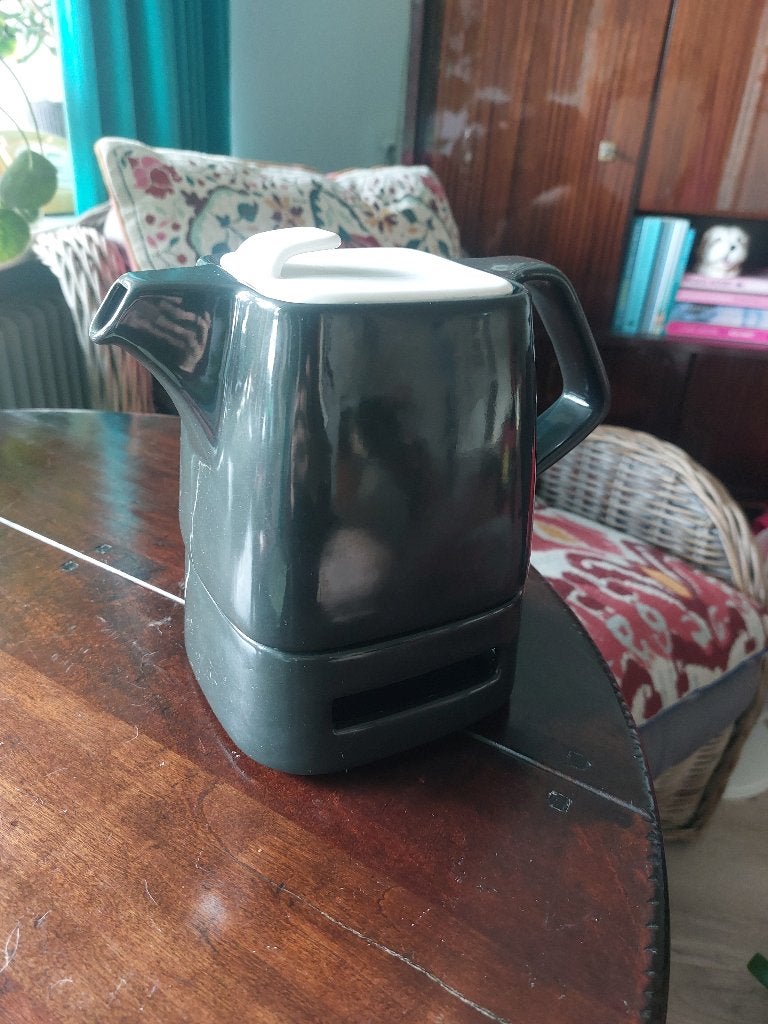 Bredemeijer theepot met rechaud, Huis en Inrichting, Overige merken, Overige typen, Ophalen of Verzenden, Zo goed als nieuw