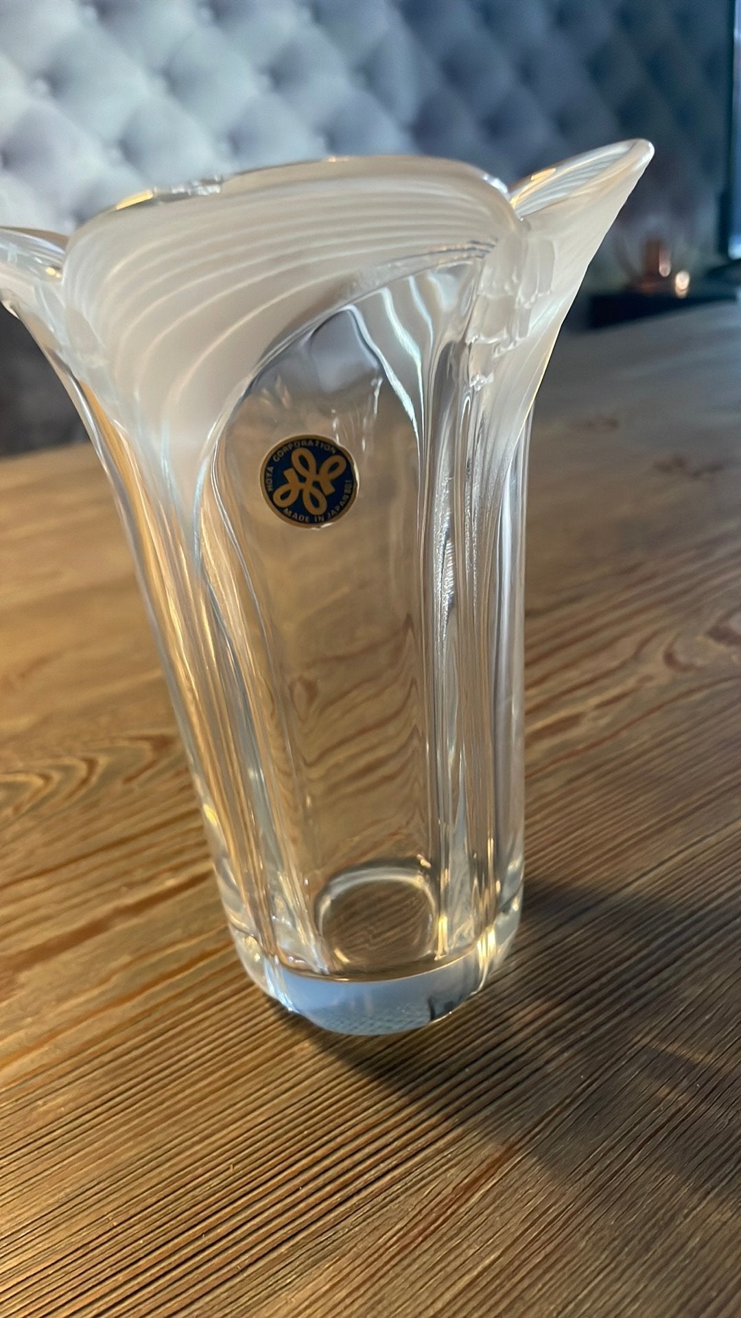 Vintage vaas Art deco, Antiek en Kunst, Antiek | Glas en Kristal, Ophalen of Verzenden