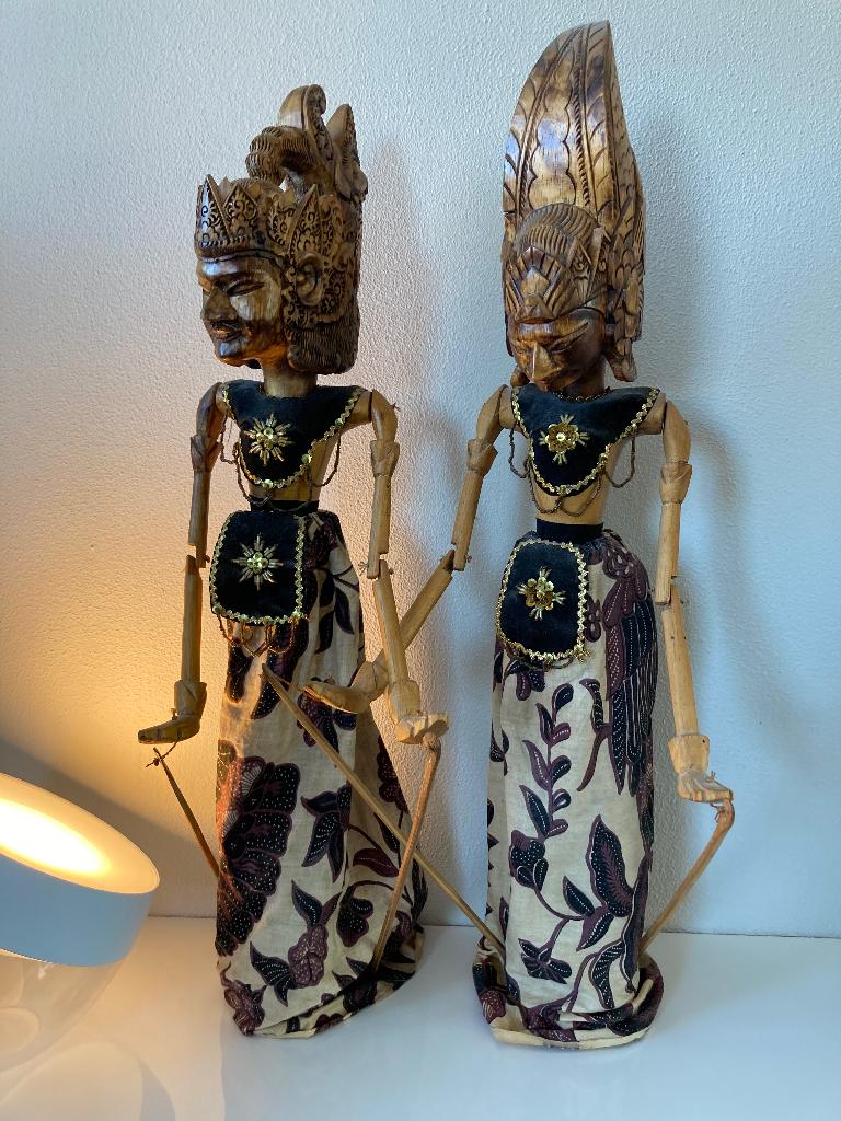 Vintage Wajang Golek Poppen, Ophalen