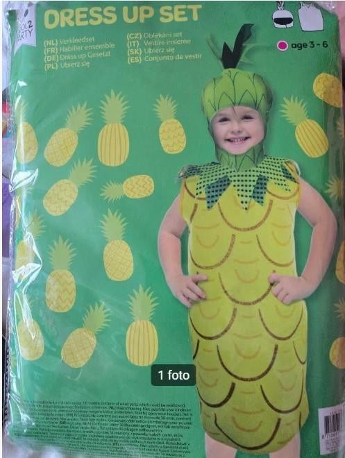 Leuke Ananas outfit mt 92 / 116, Ophalen of Verzenden, Nieuw, 104 of kleiner, Jongen of Meisje