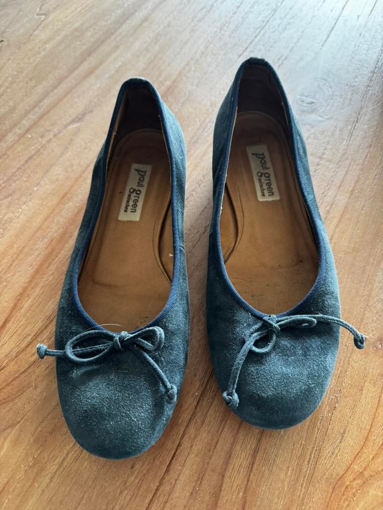 Suède flatjes Paul Green, Kleding | Dames, Schoenen, Blauw, Gedragen, Ballerina's, Ophalen of Verzenden