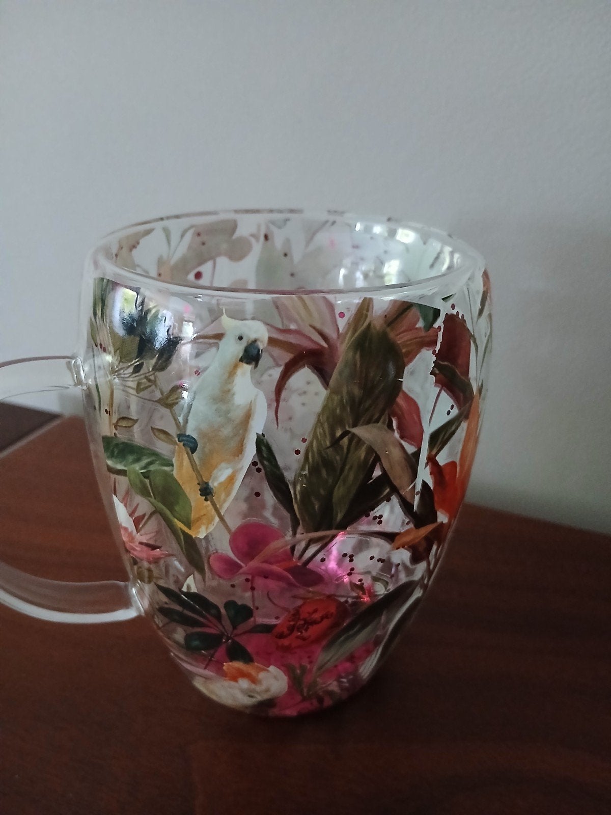 dubbelwandig theeglas  zie foto's, Ophalen, Zo goed als nieuw, Overige typen