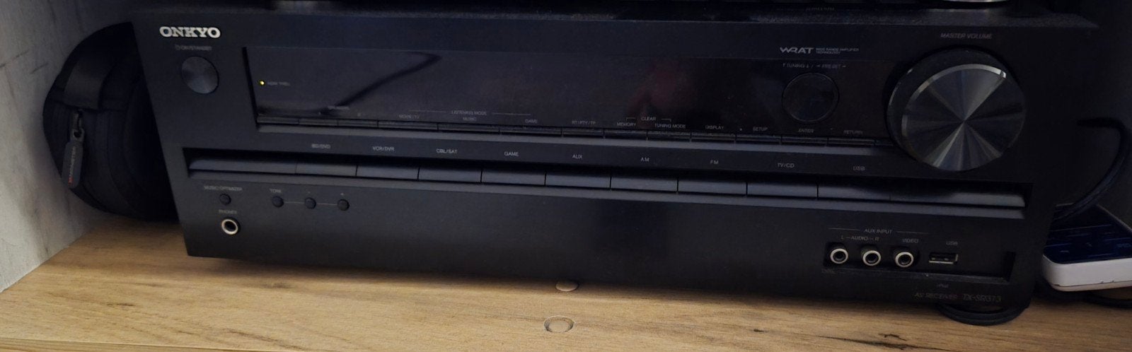 Onkyo TX-SR313 AV Receiver met afstandsbediening, Gebruikt, Ophalen of Verzenden, 120 watt of meer, Onkyo