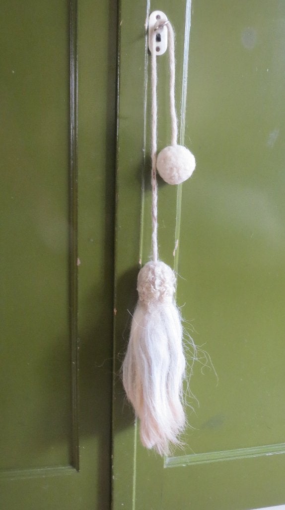 DECORATOEF, Heidschnucke wol, wand-, deurhanger, toef, Verzenden, Nieuw, Versiering, Wolvilt