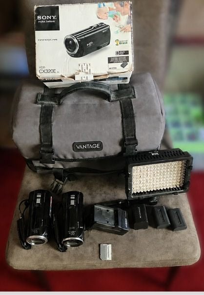 Zeer complete camcorder set, Ophalen, Full HD, Gebruikt, 20x of meer