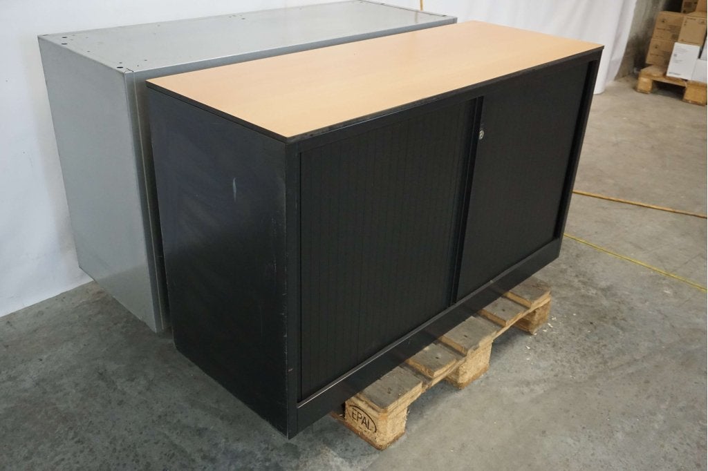 Lage archiefkast roldeurkast dossierkast hangmappenkast, 100 tot 150 cm, Niet ingevuld, Meerdere deuren, Minder dan 100 cm