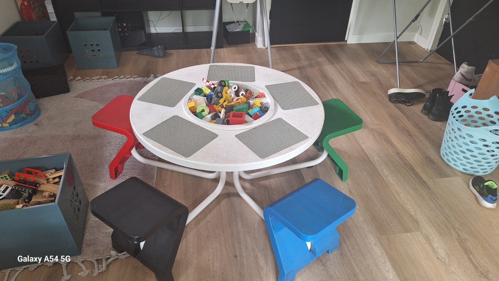 Lego speeltafel met opbergruimte en stoeltjes, Ophalen, Gebruikt, Lego, Overige typen