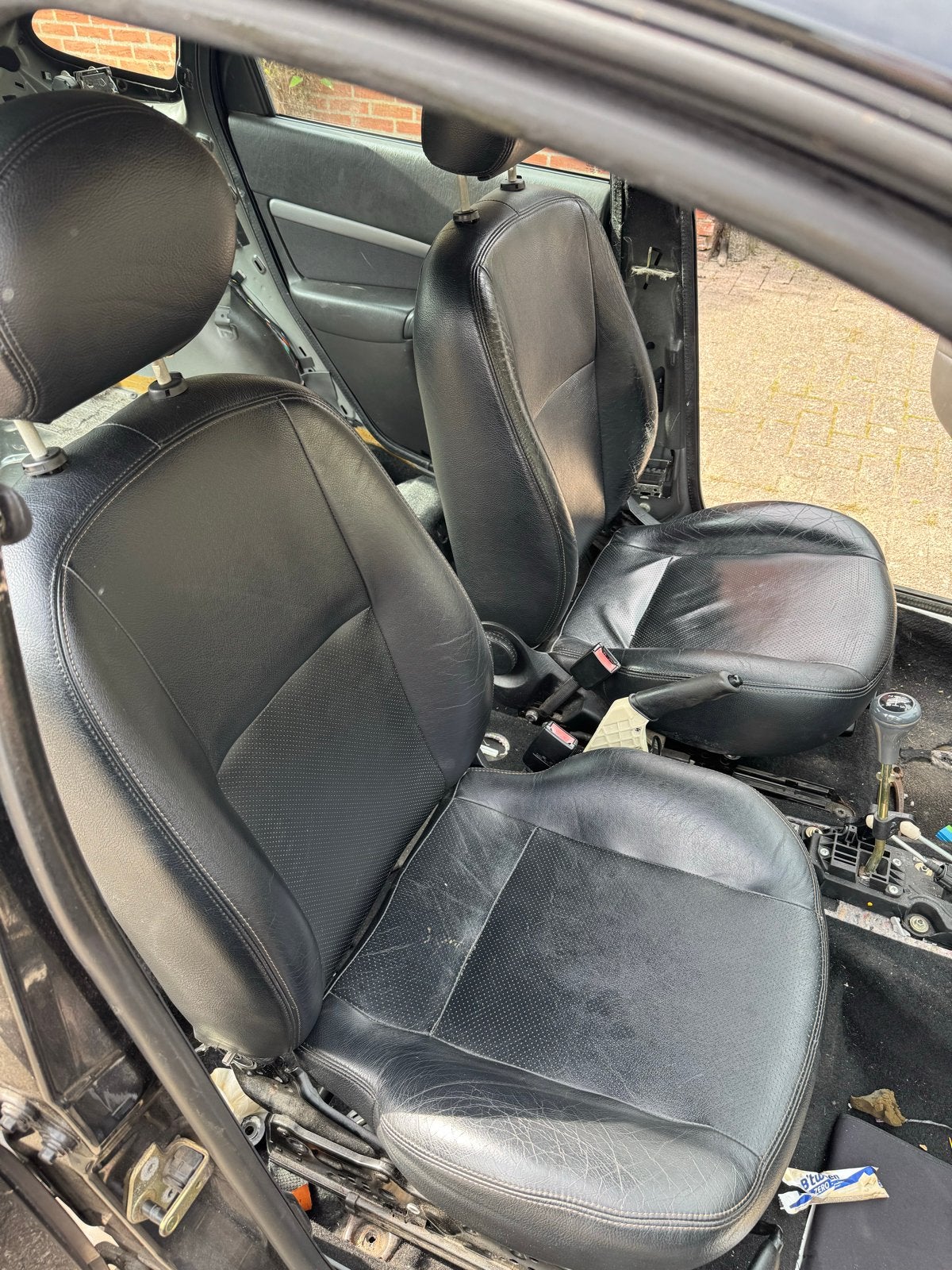 Bijrijdersstoel Ford Focus - Zwart Leer, Ophalen, Gebruikt, Ford