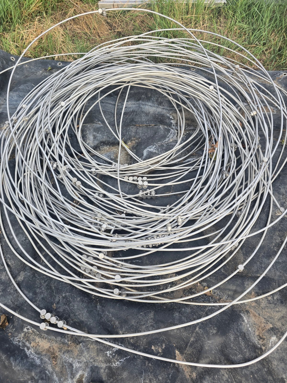 aarde draad aluminium voor zonnepanelen, Ophalen, Gebruikt, Kabel of Snoer