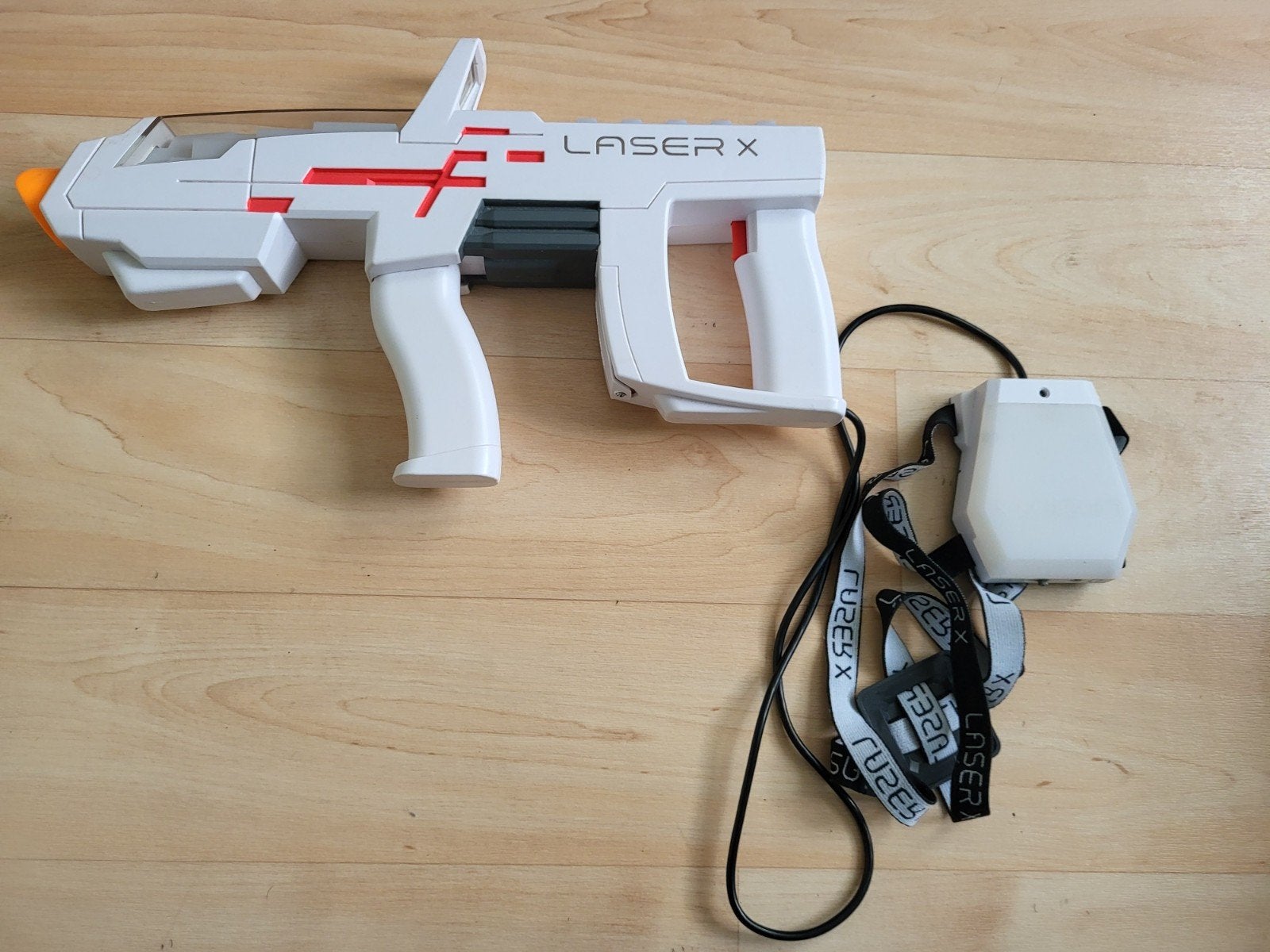 Laser X long range blaster pistool en vest, Ophalen of Verzenden, Zo goed als nieuw