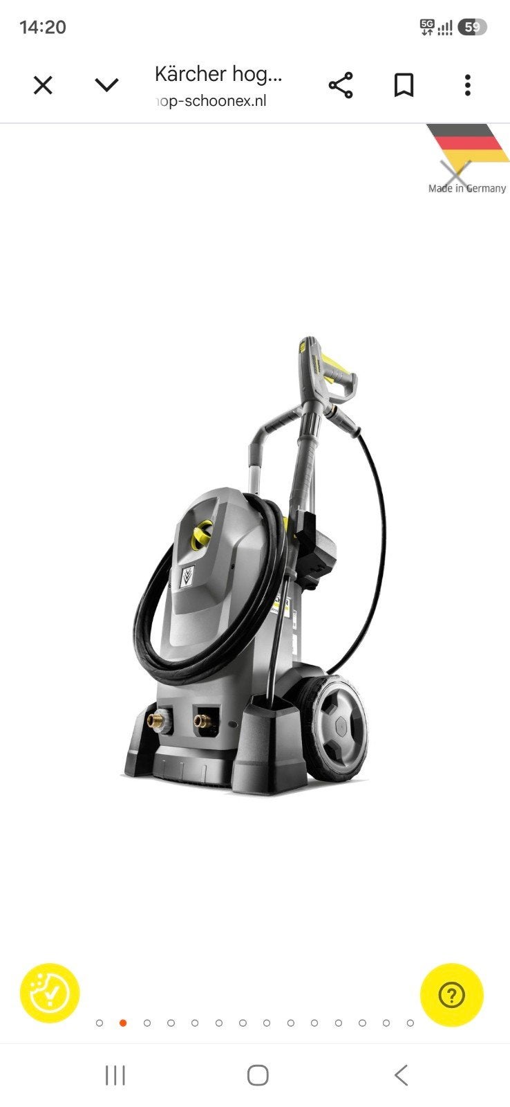 Karcher Hogedrukreiniger HD 7/14-4 M Plus, Ophalen, Nieuw, Elektrisch, Kärcher