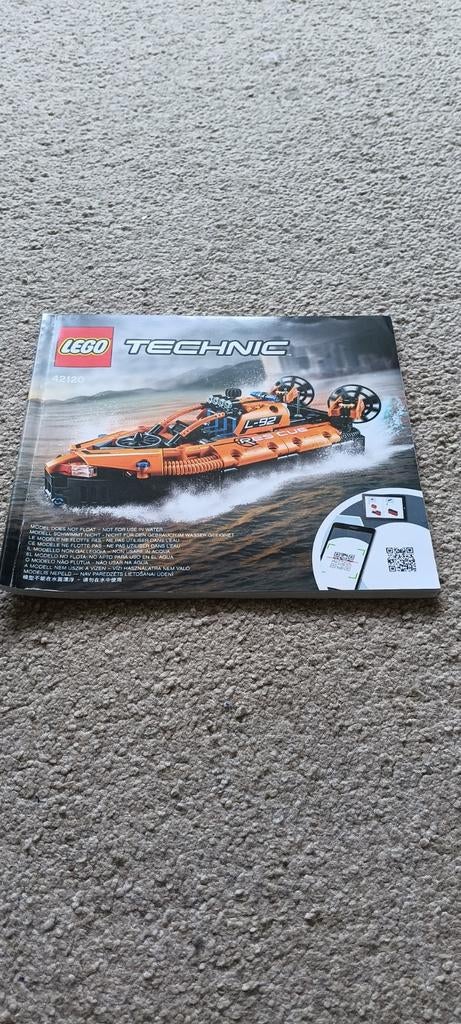 LEGO Technic 42120 Hovercraft Instructieboekje, Ophalen of Verzenden