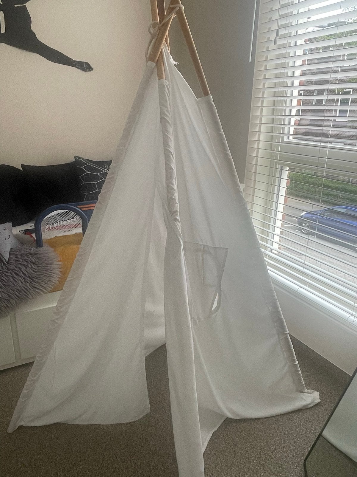 Witte Tipi Tent voor Kinderen - Speeltent, Kinderen en Baby's, Ophalen of Verzenden, Zo goed als nieuw