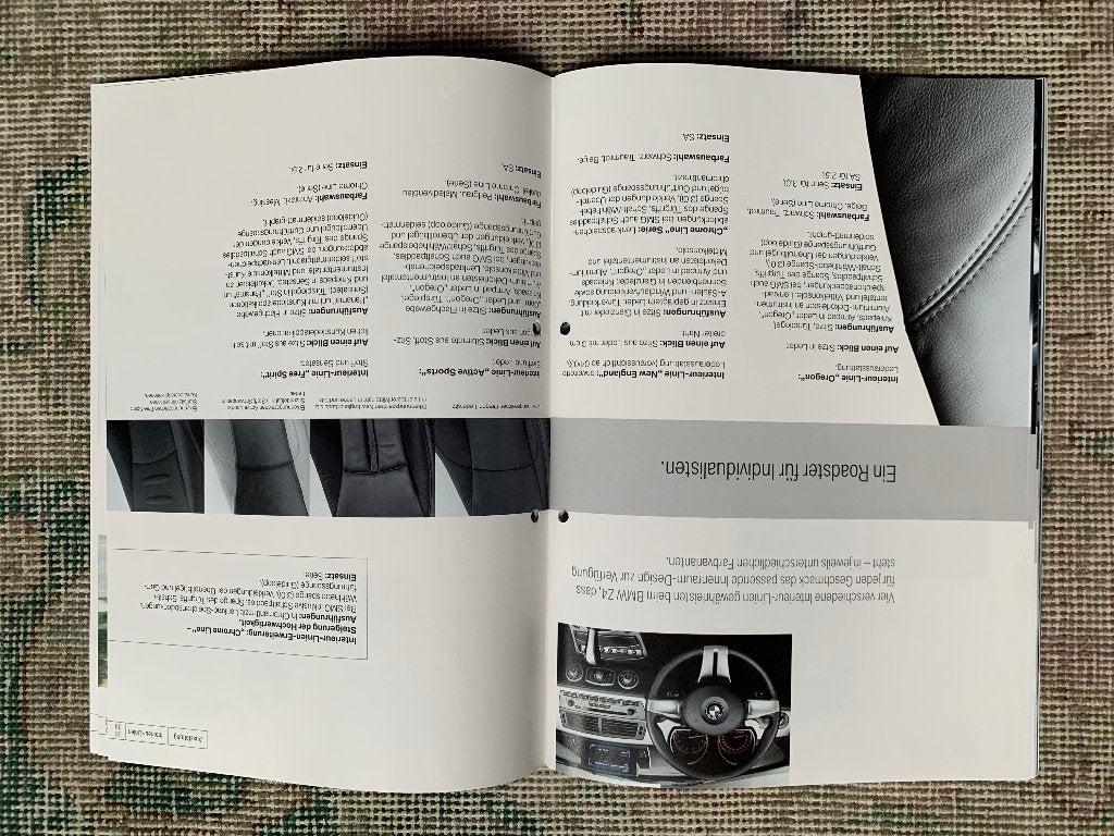 Foto 18 van Product informatie brochure BMW Z4 roadster E85 2002 izgs