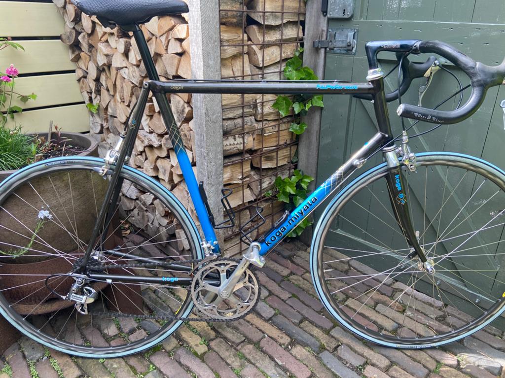 Koga miyata full pro carbolite jaren 90 dura ace, Fietsen en Brommers, Fietsen | Racefietsen, Ophalen, Gebruikt, Staal, Koga Miyata