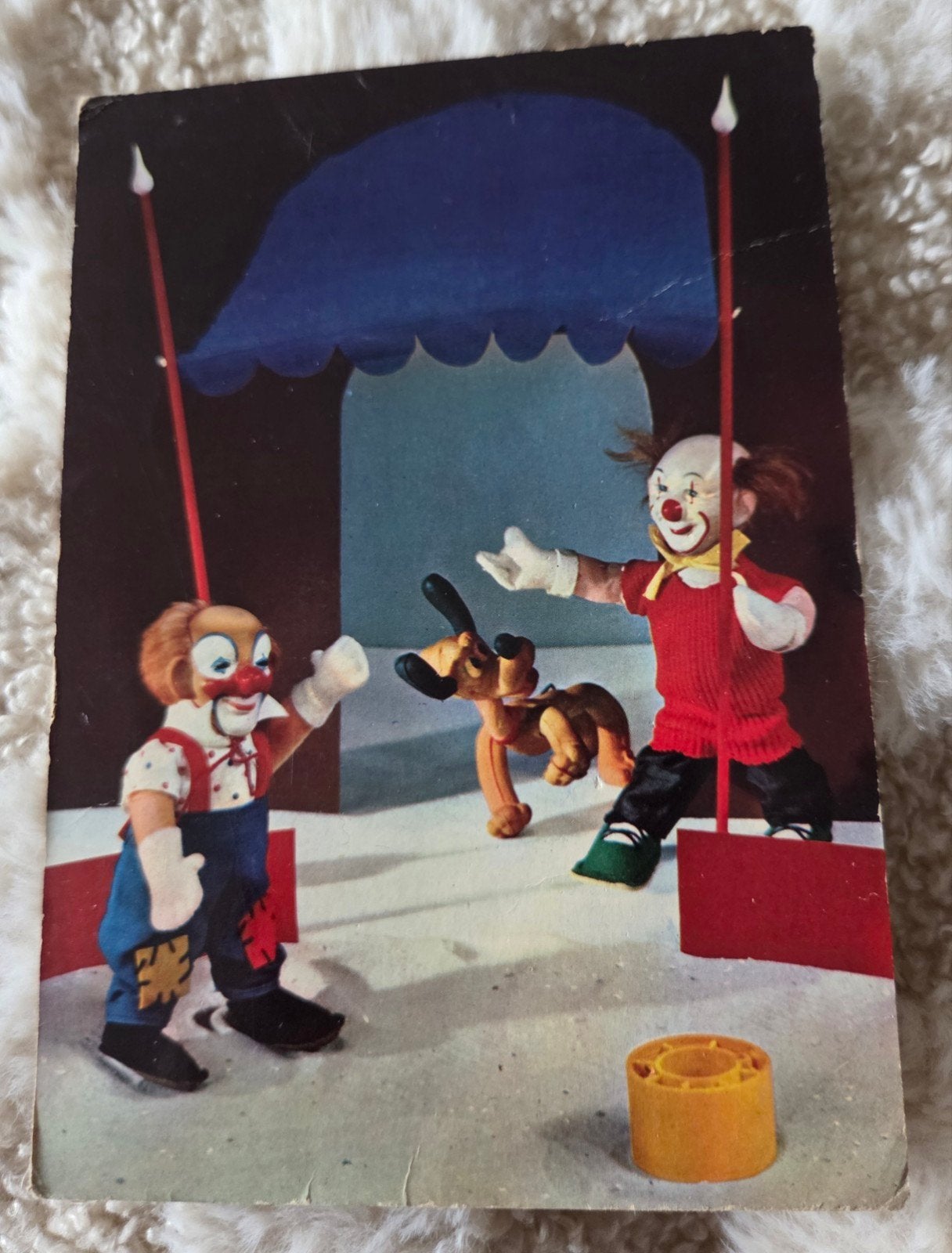 Clowns met hond - Nederland 1963, Verzamelen, Verzenden, 1960 tot 1980, Gelopen