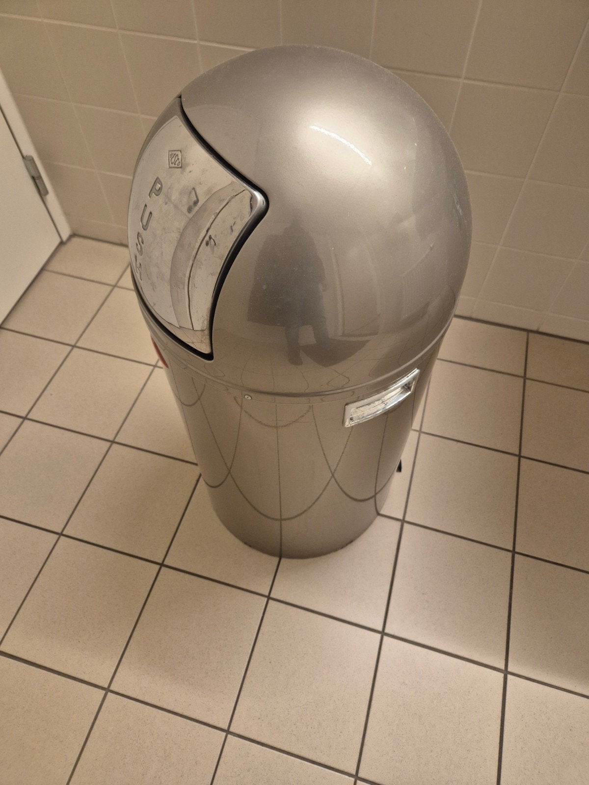 Wesco Prullenbak 50 Liter - Stijlvol en Functioneel, Gebruikt, 40 liter of meer, Ophalen of Verzenden, Metaal