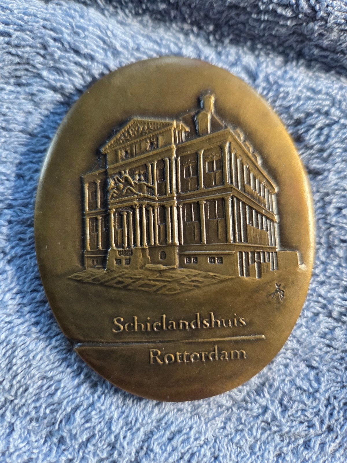Penning Schielandshuis Rotterdam - Goede staat, Ophalen of Verzenden, Brons, Nederland