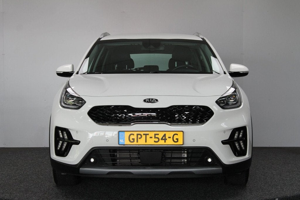 Kia NIRO 1.6 GDi PHEV DynamicPlusLine|Rijklaar prijs|Afn. Tr, Gebruikt, Leder en Stof, Wit, Plug-in hybride