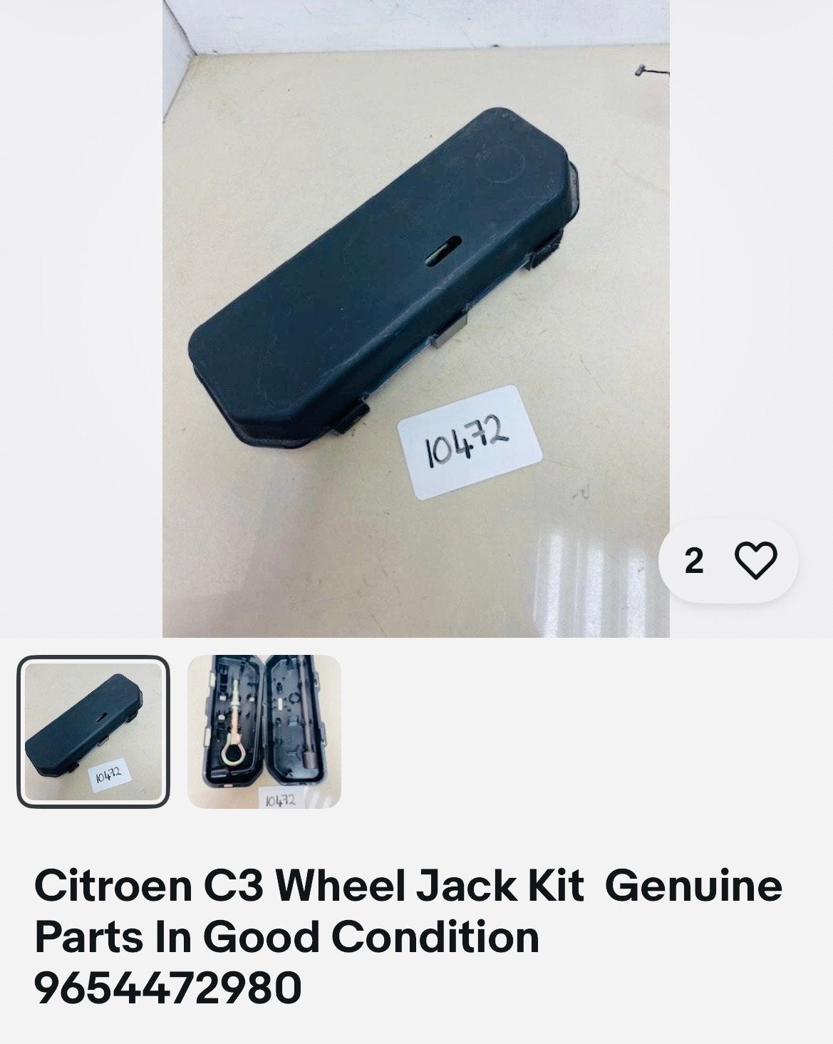 Citroën C3 Krikset - Originele onderdelen in nieuw staat, Ophalen of Verzenden, Nieuw, Citroën