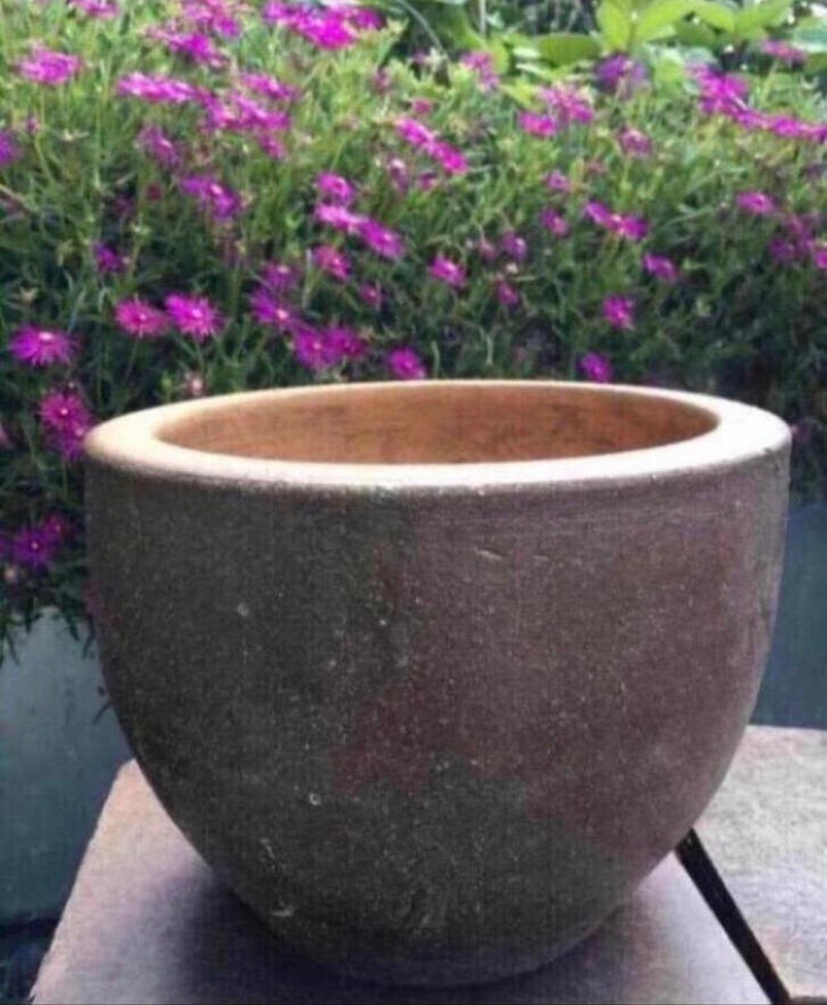 Grote oud Hollandse terracotta bloempotten diverse maten, Rond, Zo goed als nieuw, Minder dan 40 cm, Balkon