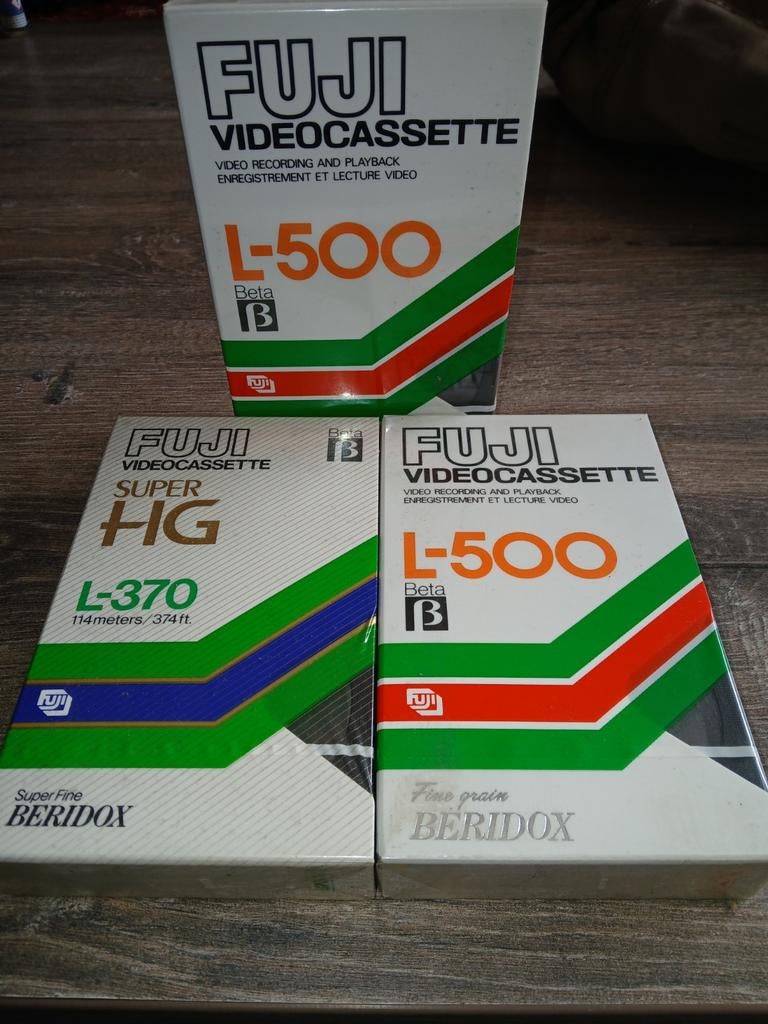 Fuji Betamax Videobanden L-500 & L-370 (Nieuw in doos), Audio, Tv en Foto, Videospelers, Ophalen of Verzenden, Nieuw, Videoband