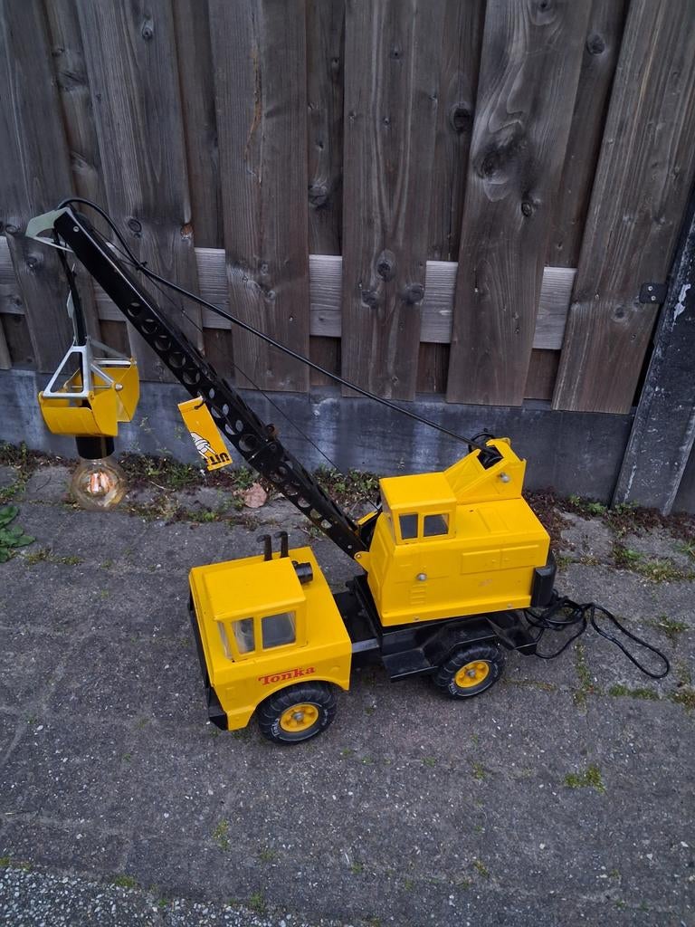 Vintage Tonka Hijskraan Lamp - Uniek Designstuk, Ophalen of Verzenden