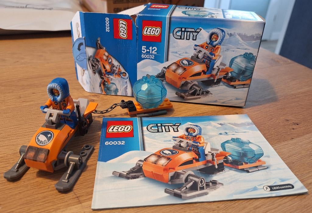 LEGO 60032 Arctic Sneeuwscooter | 100% compleet +doos/boekje, Compleet, Lego, Ophalen of Verzenden, Complete set