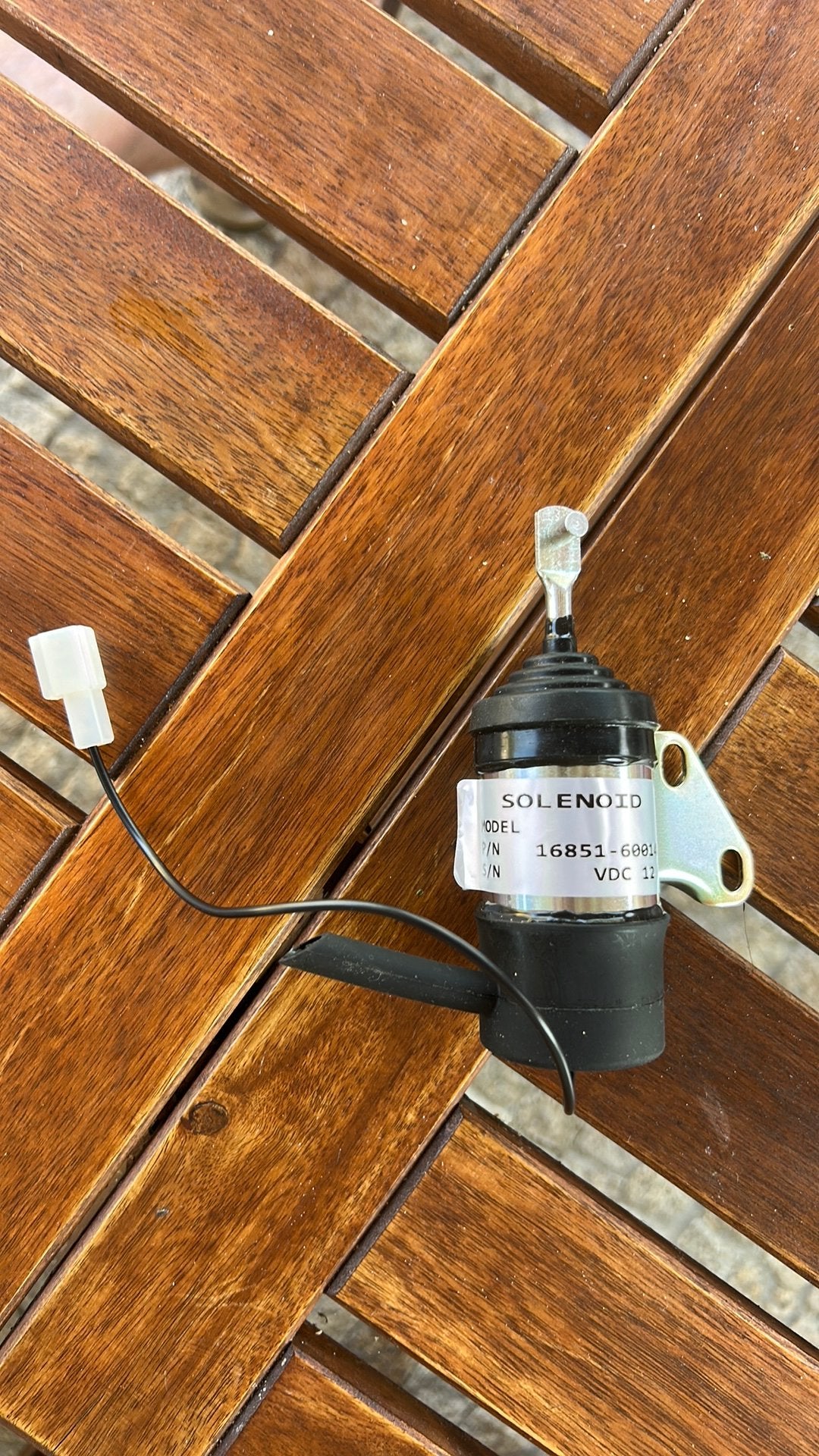 12V Brandstof Stopsolenoïde / Fuel Shutoff Solenoid Kubota, Ophalen, Nieuw