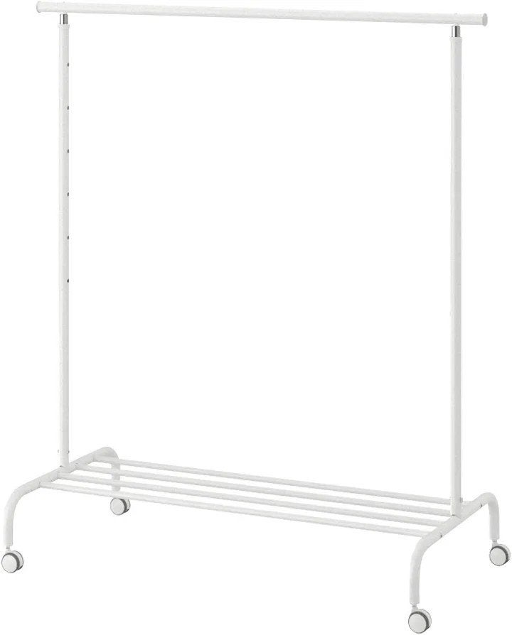 IKEA RIGGA Kledingrek Wit - Zo goed als nieuw, Ophalen of Verzenden