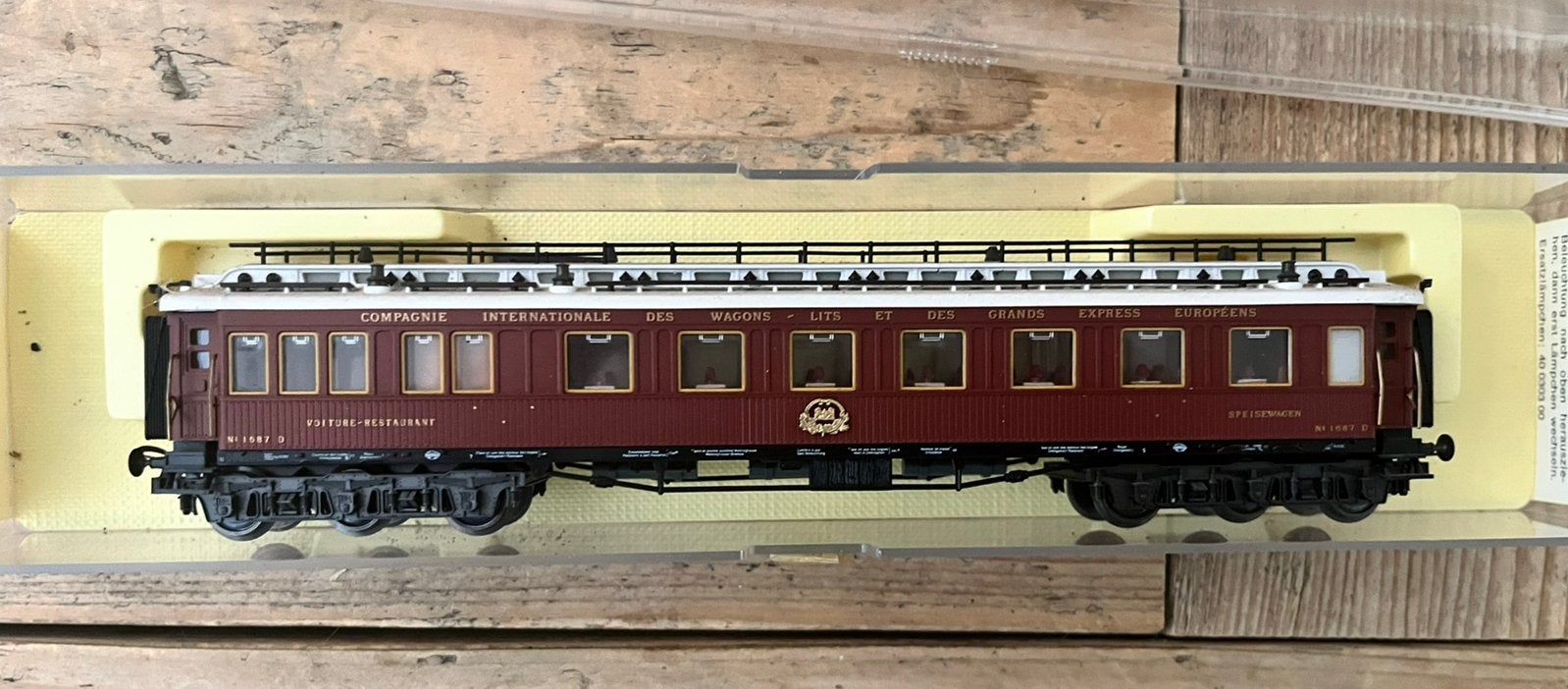 Trix H0 23791 restauratiewagen, Hobby en Vrije tijd, Modeltreinen | N-Spoor, Gebruikt, Gelijkstroom, Trix, Wagon