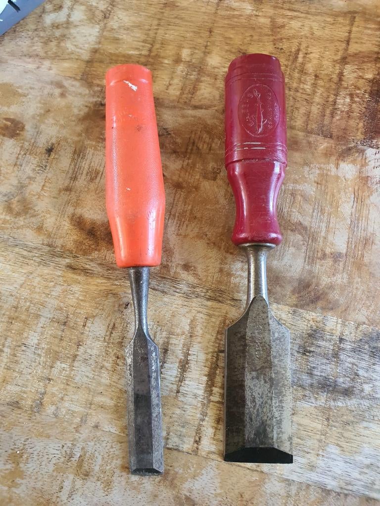 2 houtbeitels nooitgedagt E.A.Berg, Doe-het-zelf en Verbouw, Gereedschap | Handgereedschap, Ophalen of Verzenden