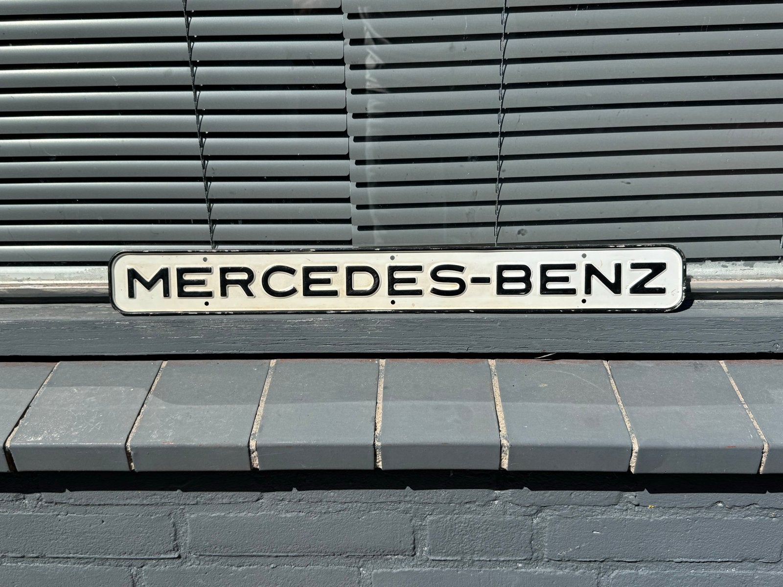 Vintage Mercedes-Benz reclamebord, Reclamebord, Gebruikt, ., Ophalen of Verzenden