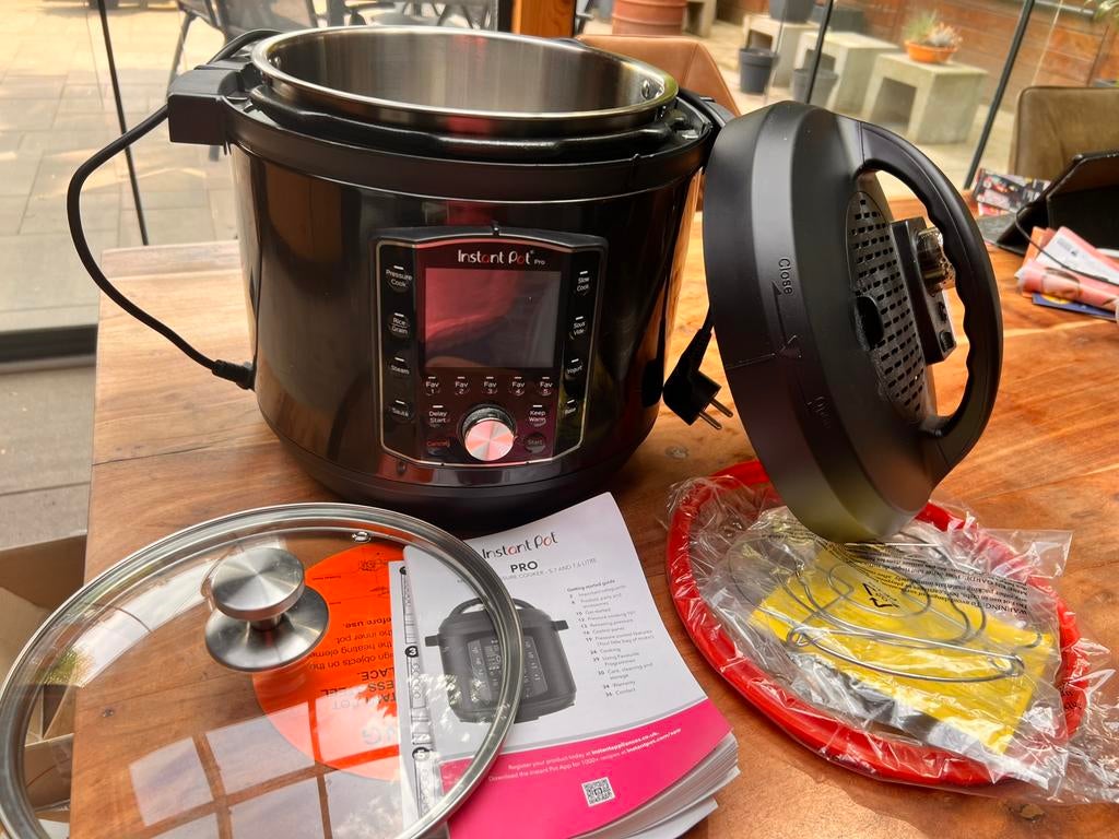Instantpot Groot compleet mét glazen deksel, Ophalen, Zo goed als nieuw