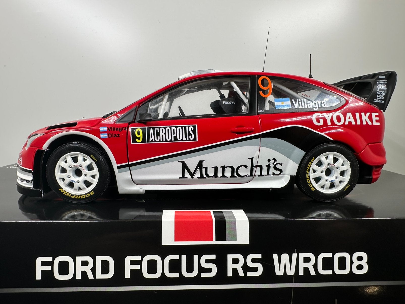 SUNSTAR 1:18 FORD FOCUS RS WRC08 #9 RALLY ACROPOLIS 2009, Ophalen of Verzenden, Nieuw, Auto, Sun Star