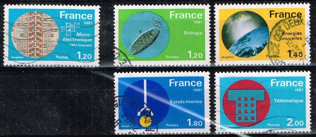 Postzegels uit Frankrijk - K 5681 - techniek, Verzenden, Gestempeld