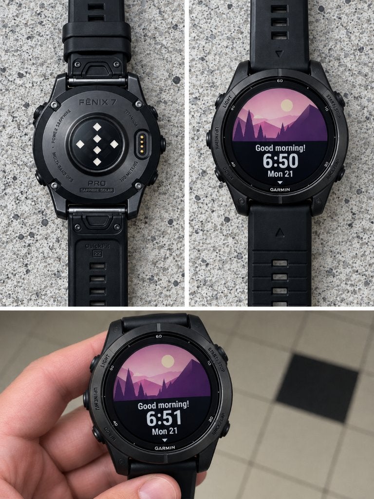 Garmin fenix 7 pro saphire solar, Ophalen of Verzenden, Zo goed als nieuw, Waterdicht, Garmin fenix