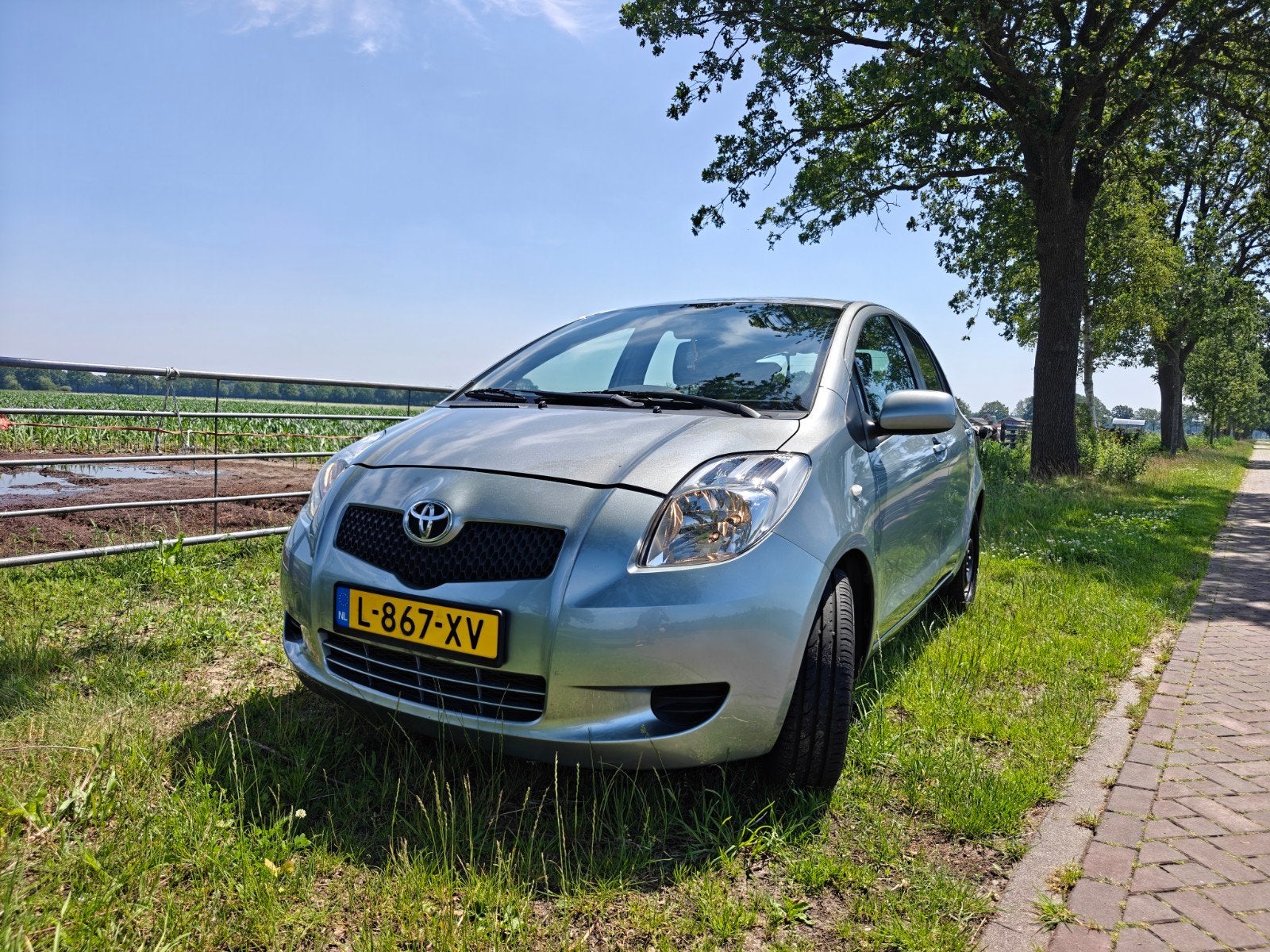 Toyota Yaris 1.3 16V Vvt-i 5DR 2007 Grijs, Auto's, Toyota, Particulier, Yaris, Airbags, Airconditioning, Boordcomputer, Centrale vergrendeling