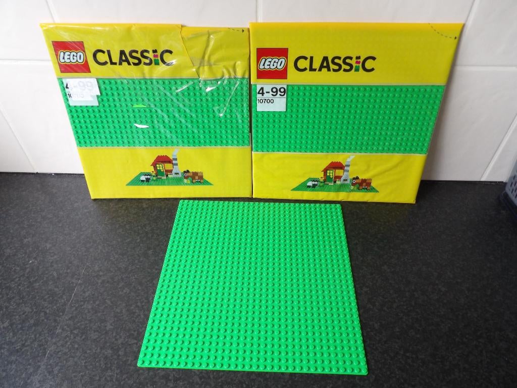 nieuw Lego 10700 grondplaat groen (3 stuks), Lego, Nieuw, Ophalen of Verzenden, Grondplaat